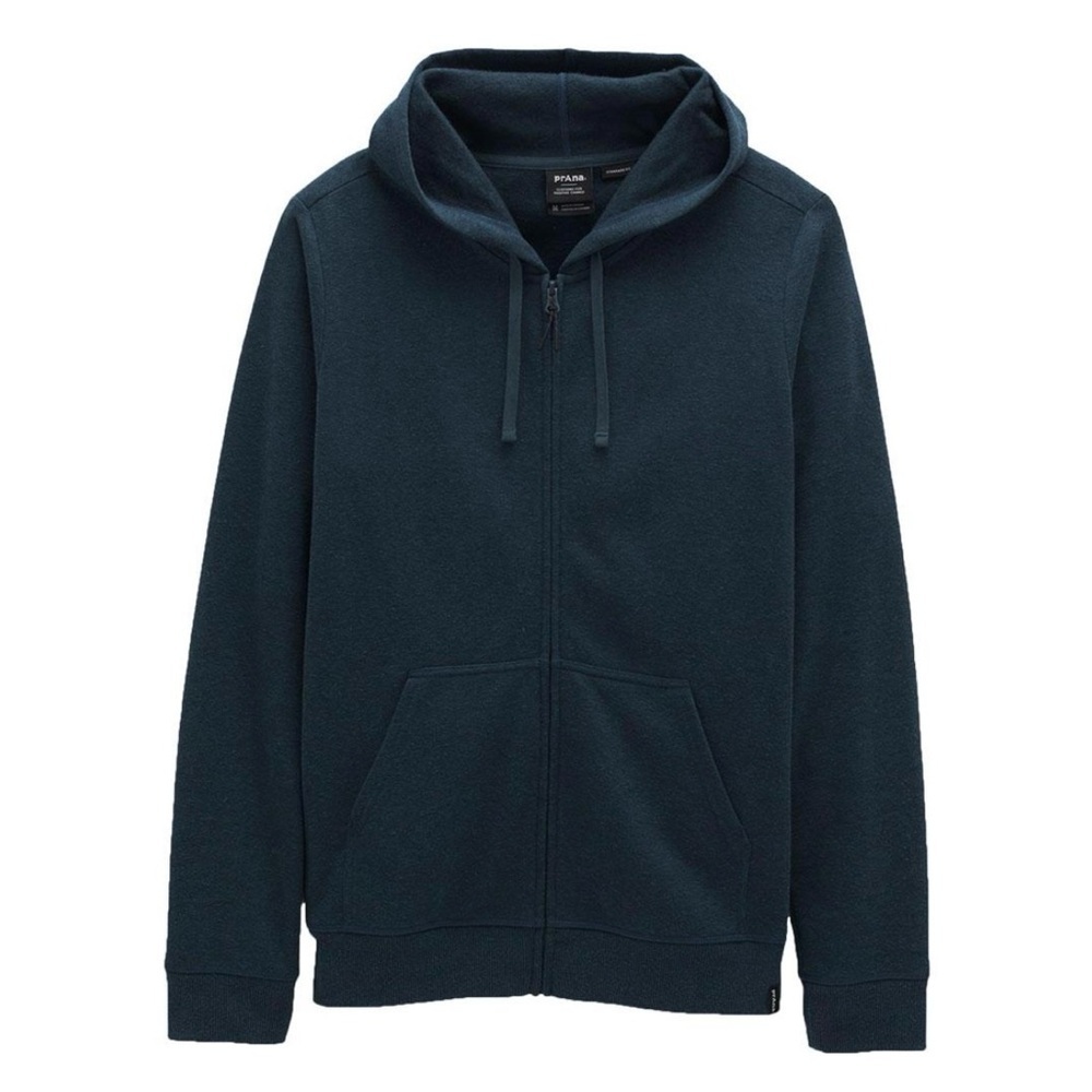 NWT Prana Cardiff Full Zip Fleece Hoodie XXL Dark Sky Heather
